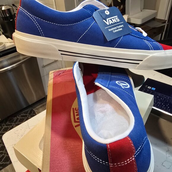 Vans Men UA Sid DX Anaheim Factory Blue Red VN0A4BTXXIB MENS SIZE 12 NEW - Picture 8 of 10